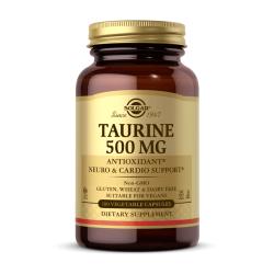 SOLGAR Taurine 500 мг 100 растителни капсули