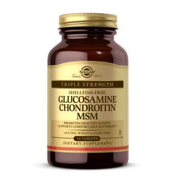 SOLGAR Triple Strength Glucosamine Chondrotin MSM (shellfish free) 60 таблетки