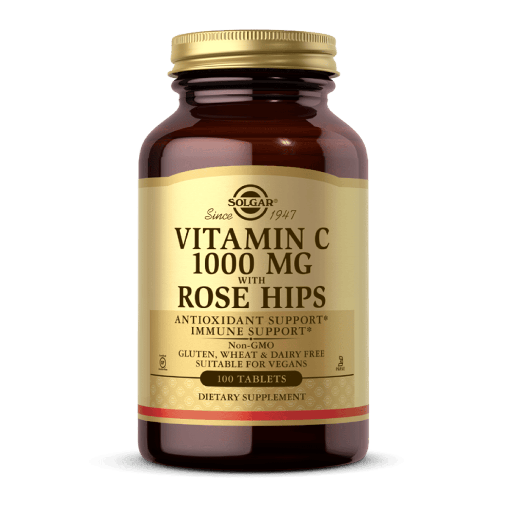 SOLGAR Vitamin C 1000mg With Rose Hips 100 таблетки
