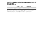 SOLGAR Vitamin C 1000mg With Rose Hips 100 таблетки