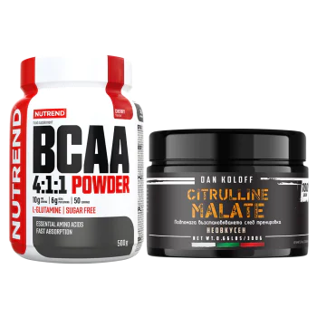 NUTREND BCAA 4:1:1 Powder 500 г + DAN KOLOFF Citrulline Malate 300 г 