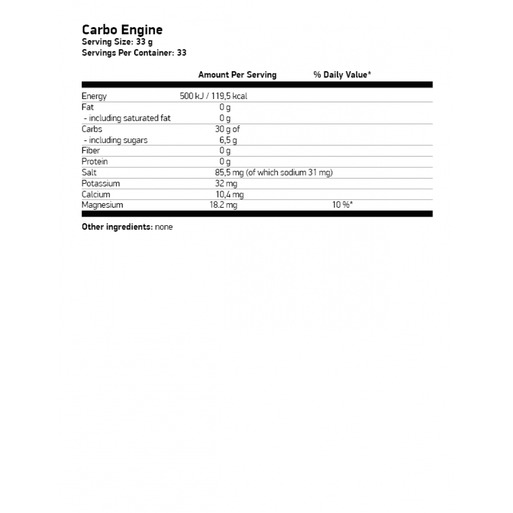 SWEDISH SUPPLEMENTS Carbo Engine 1000 гр.