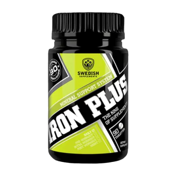 SWEDISH SUPPLEMENTS Iron Plus With Vit C & Folic Acid 90 таблетки