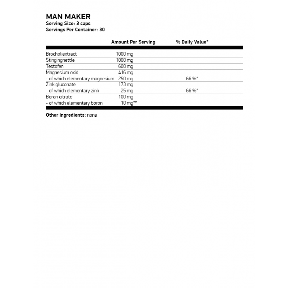 SWEDISH SUPPLEMENTS Man Maker 90 капсули