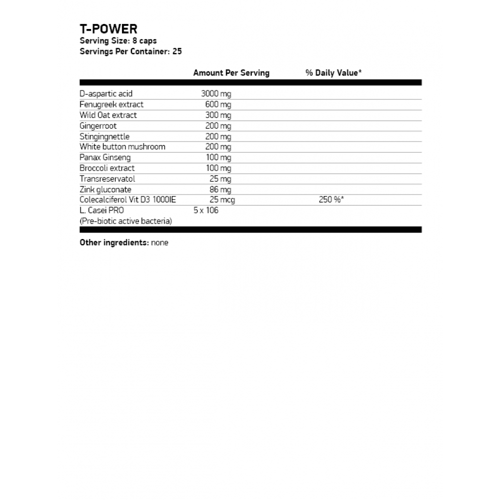 SWEDISH SUPPLEMENTS T-Power 200 капсули