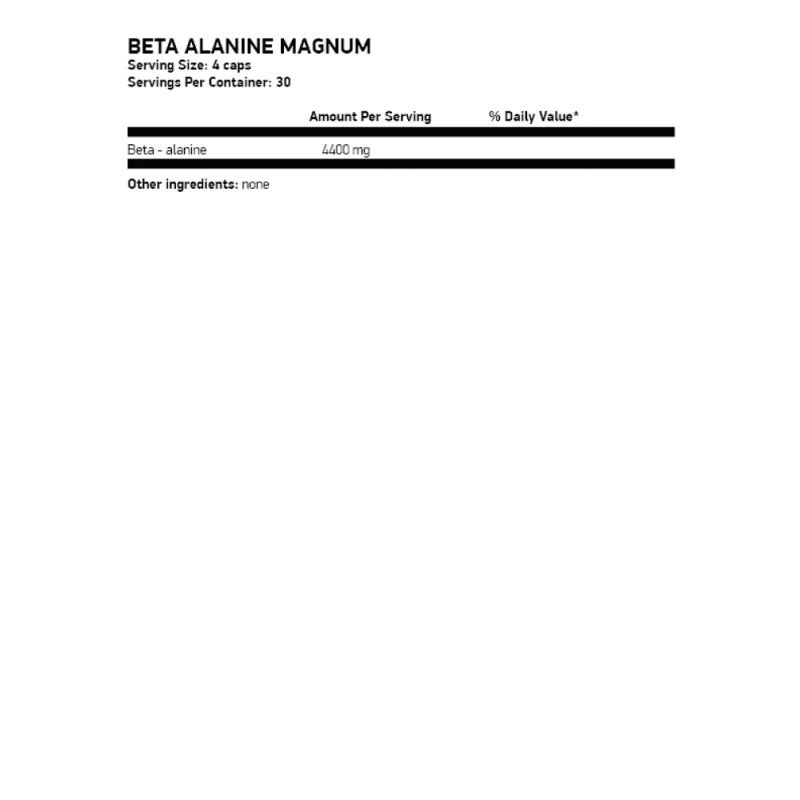 SWEDISH SUPPLEMENTS Beta Alanine Magnum 120 капсули