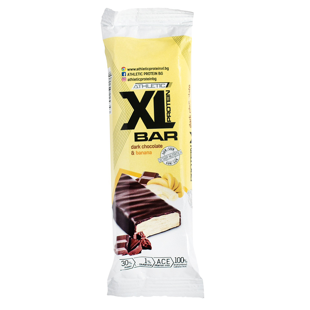 XL ATHLETIC PROTEIN Bar Dark Chocolate & Banana 8 x 90 г 