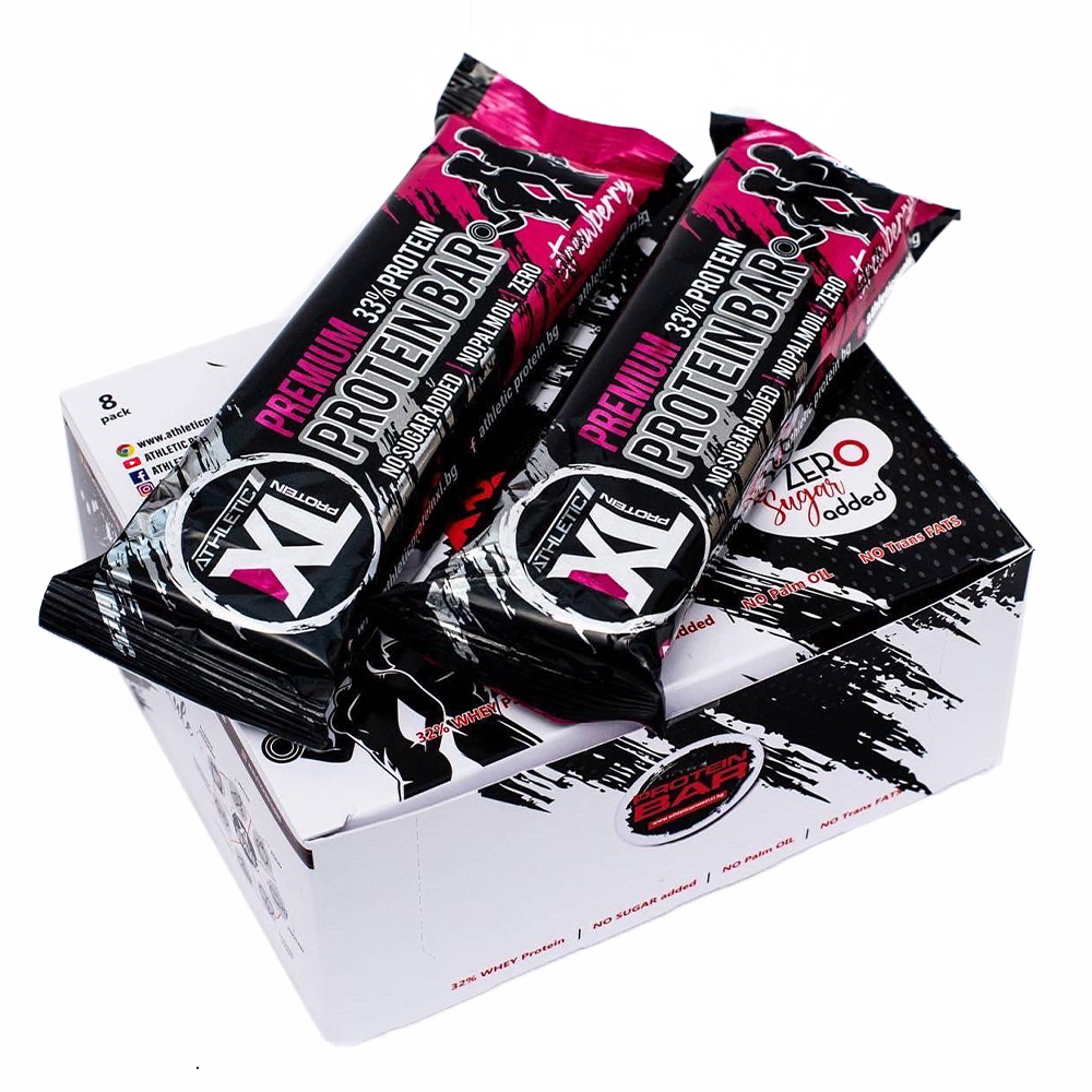 XL ATHLETIC PROTEIN Premium Protein Bar 8 x 80 г