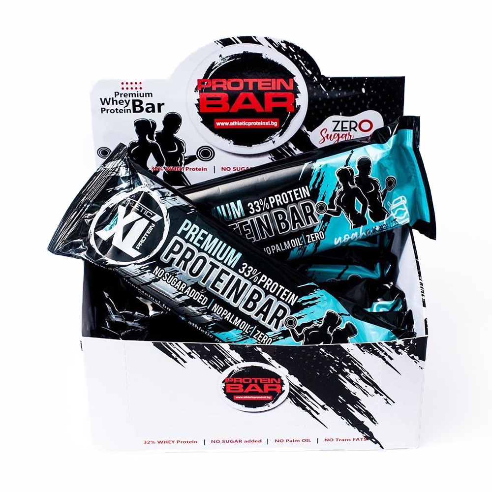 XL ATHLETIC PROTEIN Premium Protein Bar 8 x 80 г