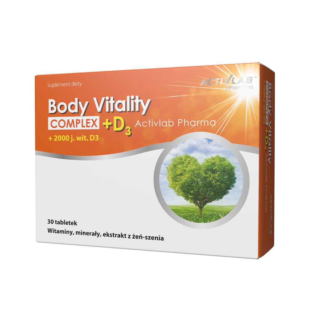ACTIVLAB Body Vitality Complex + D3 30 таблетки