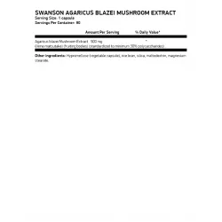 SWANSON Agaricus Blazei Mushroom Extract 90 растителни капсули