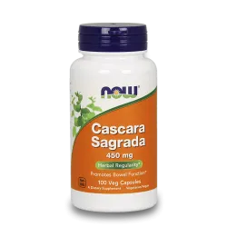 NOW Cascara Sagrada 450 мг 100 капсули