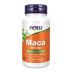 NOW Maca 500 мг 100 растителни капсули