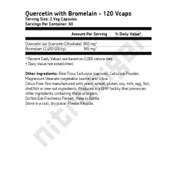 NOW Quercetin with Bromelain 120 растителни капсули