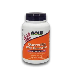 NOW Quercetin with Bromelain 120 растителни капсули