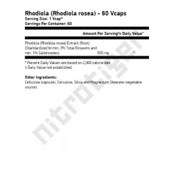 NOW Rhodiola 500 мг 60 растителни капсули