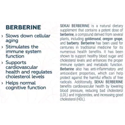 SEKAI KATSURYOKU Berberine 30 капсули
